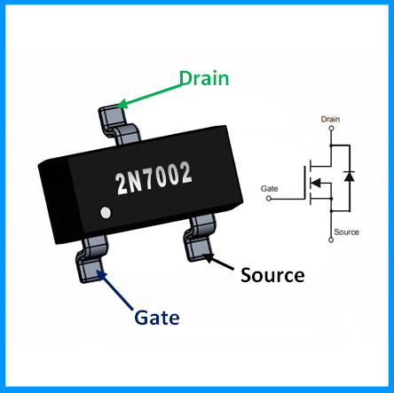 2N7002 Pinout Configuration